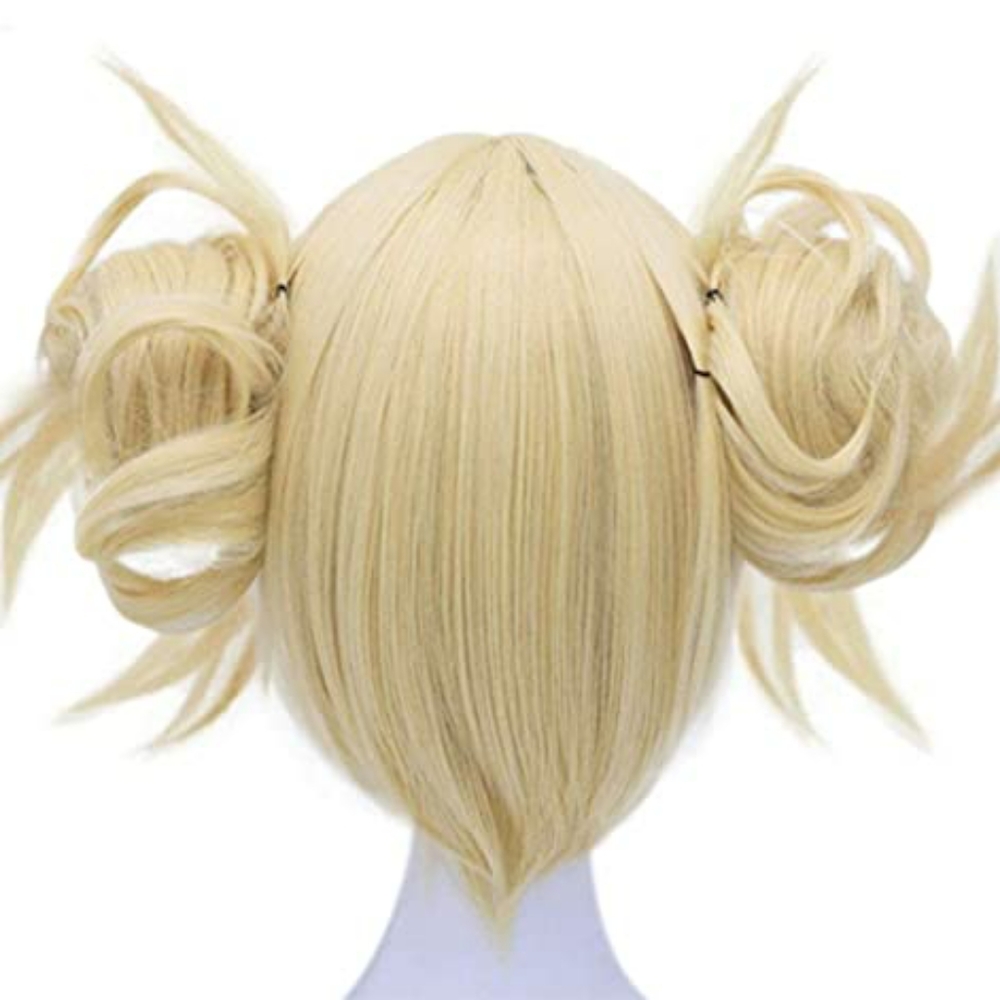 Blonde Wigs Anime Cosplay Wigs Short Wavy Synth - Picture 5 of 5